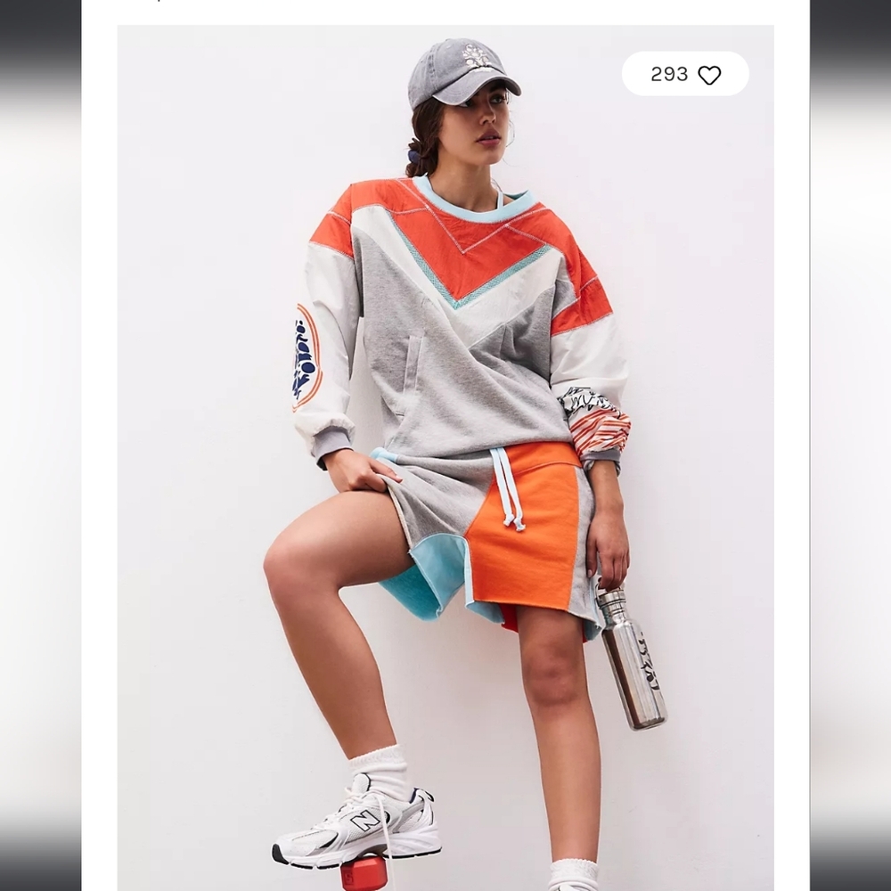 Free people Piece of me Pullover and matching shorts